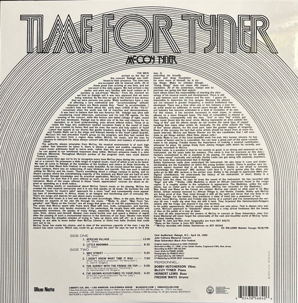 McCoy Tyner ~ Time For Tyner (Vinyl) - Djungel & Jazz