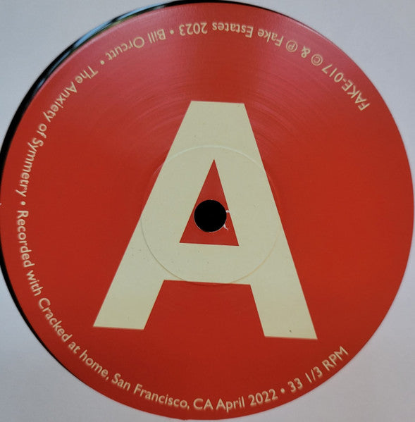 Bill Orcutt ~ The Anxiety Of Symmetry (Vinyl) - Djungel & Jazz