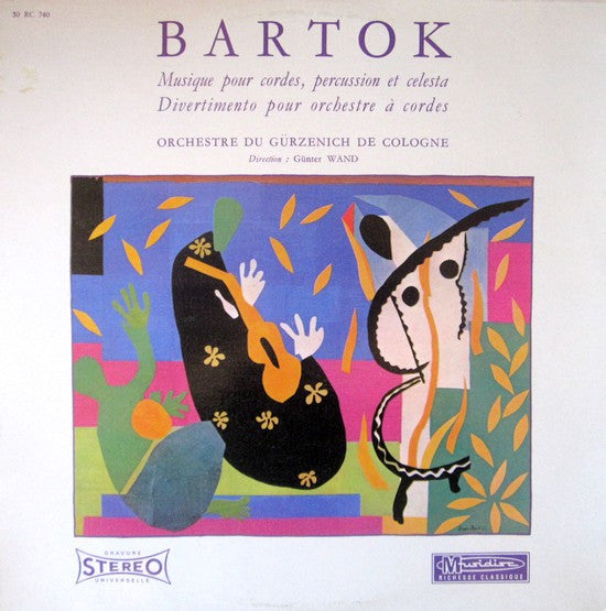 Béla Bartók, Gürzenich-Orchester Kölner Philharmoniker ~ Musique Pour Cordes, Percussion Et Célesta / Divertimento (Vinyl) - Djungel & Jazz