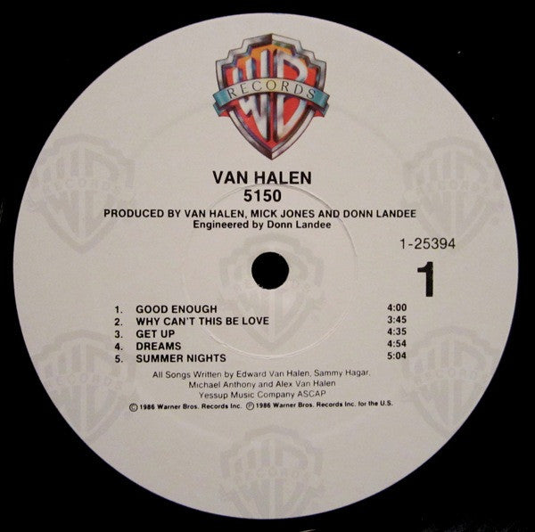 Van Halen ~ 5150 (Vinyl) - Djungel & Jazz