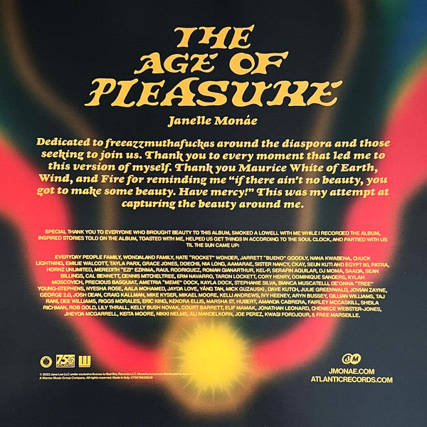 Janelle Monáe ~ The Age Of Pleasure (Vinyl) - Djungel & Jazz