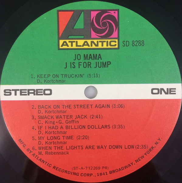 Jo Mama ~ J Is For Jump (Vinyl) - Djungel & Jazz