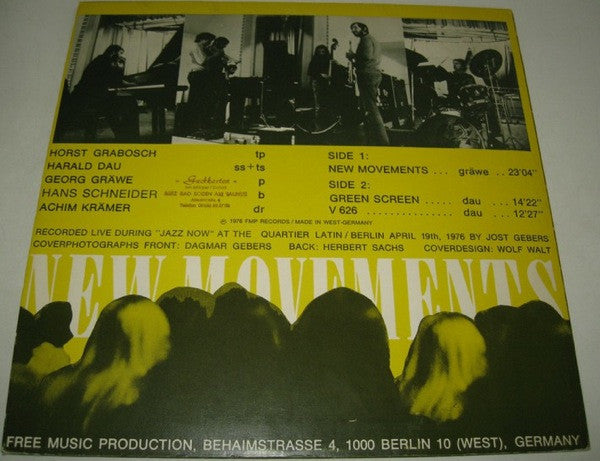 Georg Gräwe Quintett ~ New Movements (Vinyl) - Djungel & Jazz