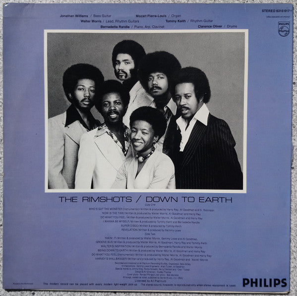 The Rimshots ~ Down To Earth (Vinyl) - Djungel & Jazz