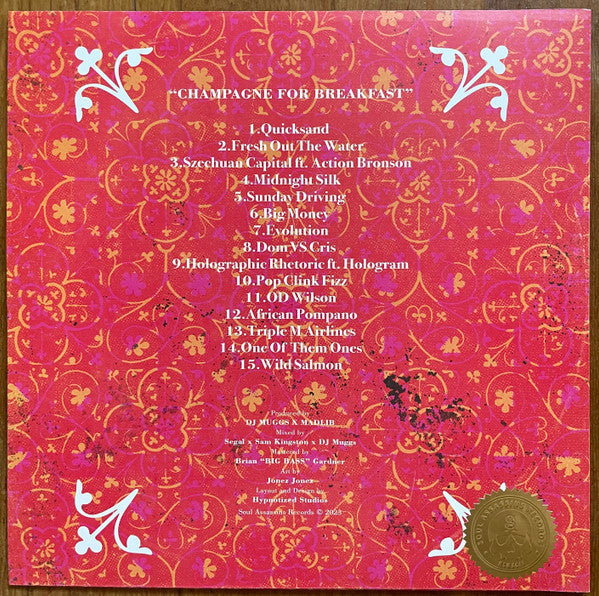 DJ Muggs, Madlib, Meyhem Lauren : Champagne For Breakfast (LP, Album, Ltd)
