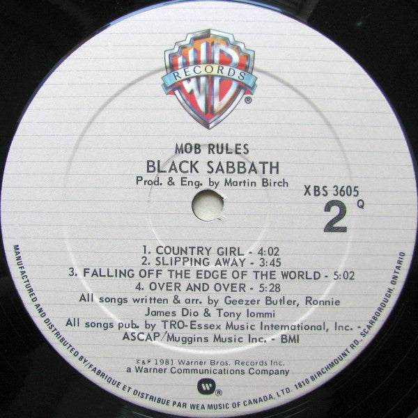 Black Sabbath : Mob Rules (LP, Album)