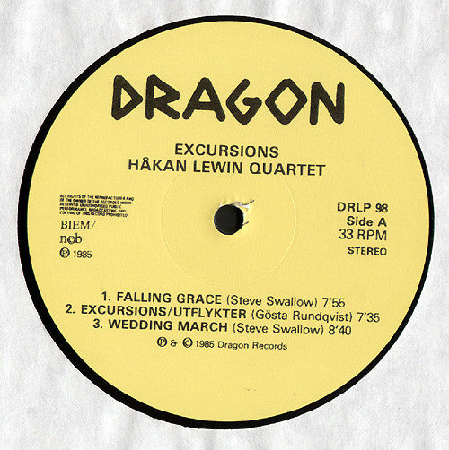 Håkan Lewin Quartet : Excursions (LP, Album)