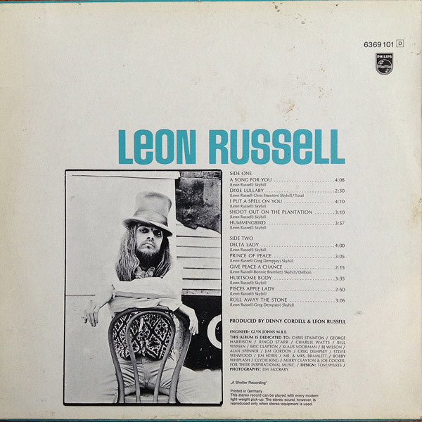 Leon Russell : Leon Russell (LP, Album)