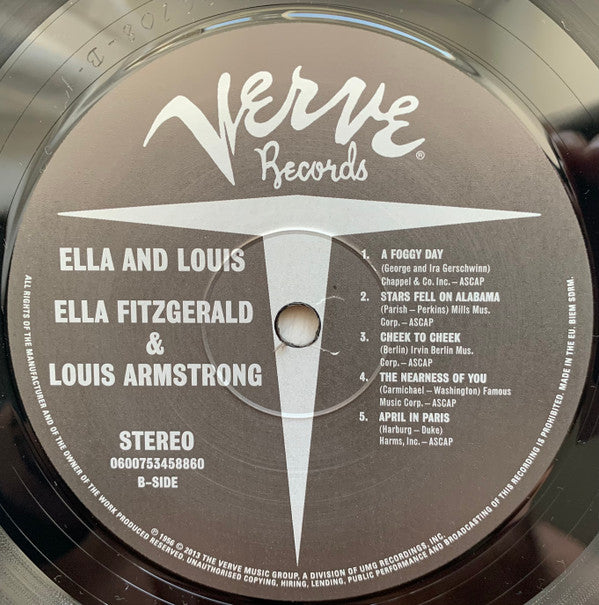 Ella Fitzgerald & Louis Armstrong ~ Ella And Louis (Vinyl) - Djungel & Jazz
