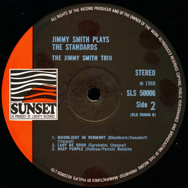 Jimmy Smith ~ Jimmy Smith Plays The Standards (Vinyl) - Djungel & Jazz