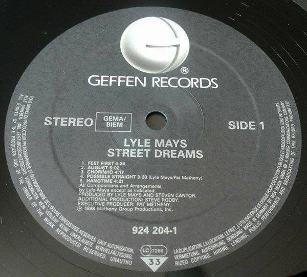 Lyle Mays ~ Street Dreams (Vinyl) - Djungel & Jazz
