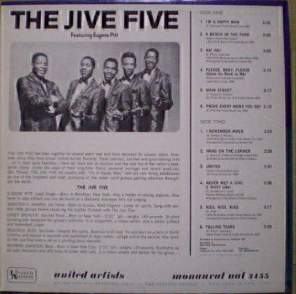 The Jive Five Featuring Eugene Pitt ~ I'm A Happy Man (Vinyl) - Djungel & Jazz