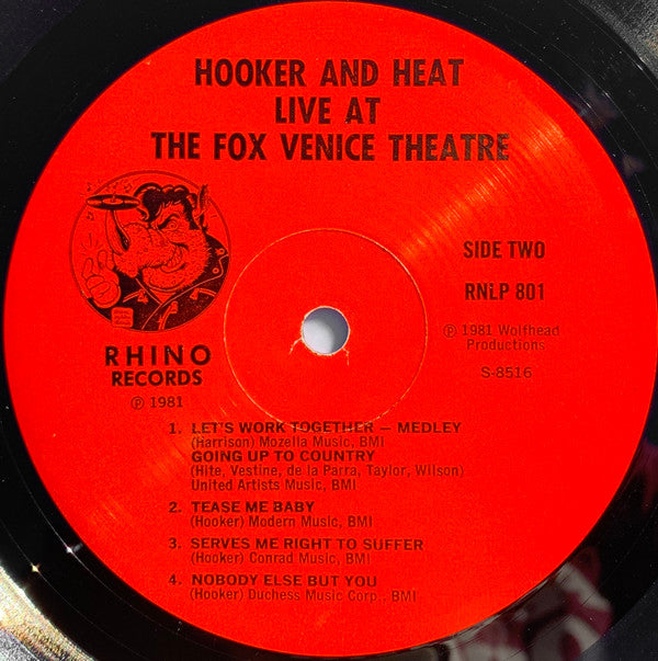 Hooker N’ Heat ~ Canned Heat & John Lee Hooker Recorded Live At The Fox Venice Theatre (Vinyl) - Djungel & Jazz