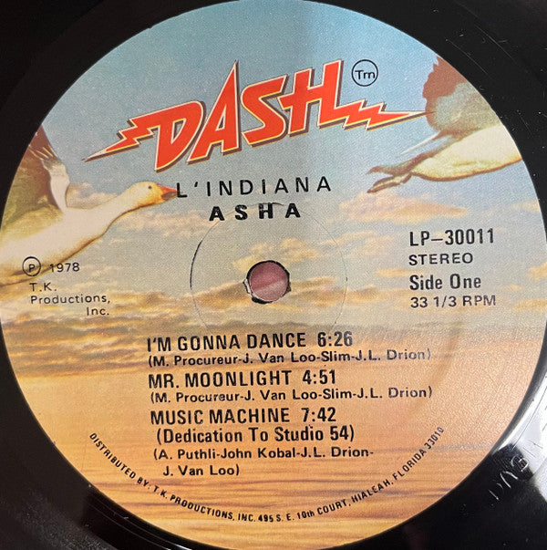 Asha Puthli : L'Indiana (LP, Album)