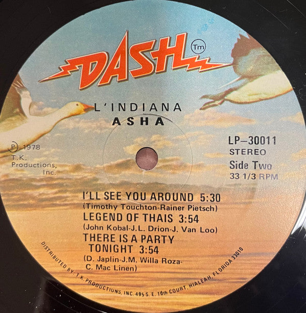 Asha Puthli : L'Indiana (LP, Album)