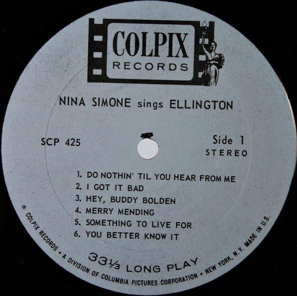 Nina Simone : Nina Simone Sings Duke Ellington (LP, Album, Alt)