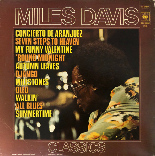 Miles Davis : Classics (2xLP, Comp, RE)