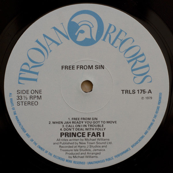 Prince Far I : Free From Sin (LP, Album)