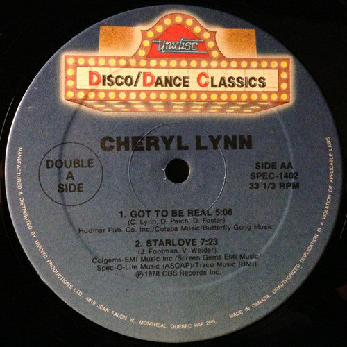 People's Choice / Cheryl Lynn : Do It Any Way You Wanna / Got To Be Real / Starlove (12", Blu)