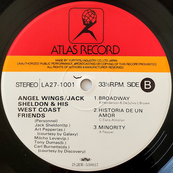 Jack Sheldon & His West Coast Friends ~ Angel Wings (Vinyl) - Djungel & Jazz