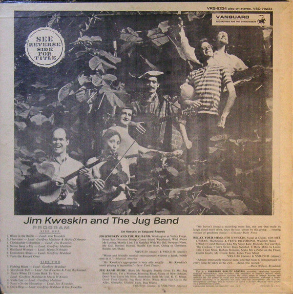 Jim Kweskin & The Jug Band ~ See Reverse Side For Title (Vinyl) - Djungel & Jazz