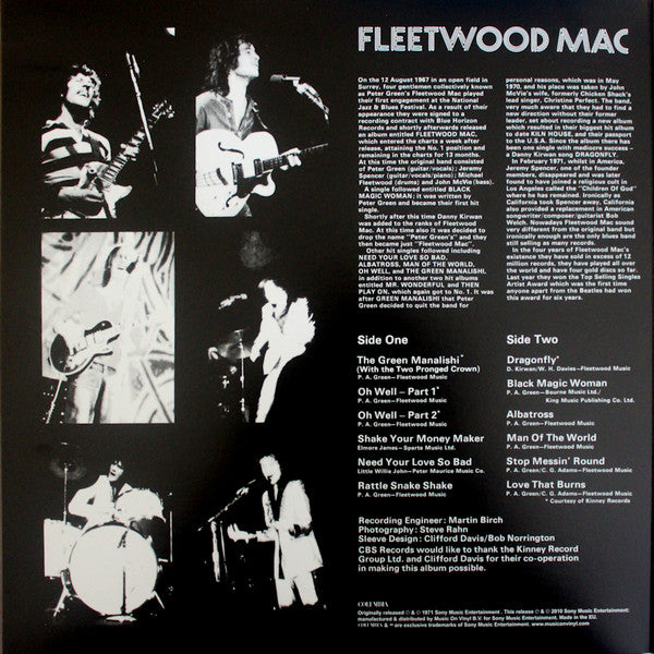 Fleetwood Mac ~ Fleetwood Mac's Greatest Hits (Vinyl) - Djungel & Jazz