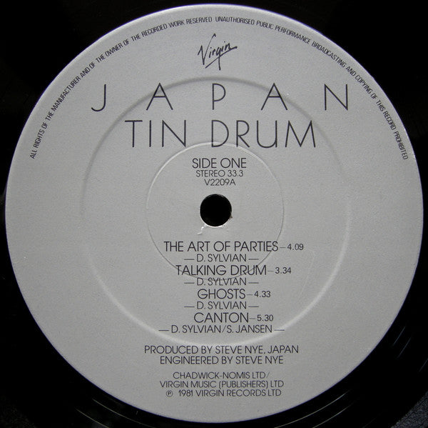 Japan ~ Tin Drum (Vinyl) - Djungel & Jazz