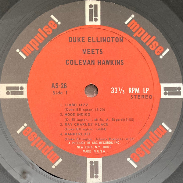 Duke Ellington Meets Coleman Hawkins : Duke Ellington Meets Coleman Hawkins (LP, Album, Gat)