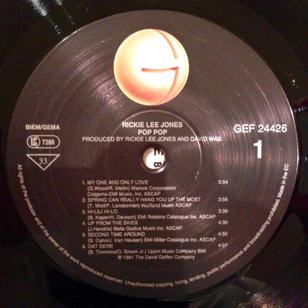 Rickie Lee Jones ~ Pop Pop (Vinyl) - Djungel & Jazz