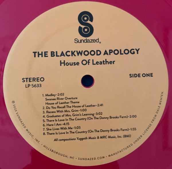 The Blackwood Apology ~ House Of Leather (Vinyl) - Djungel & Jazz