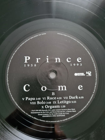Prince ~ Come (Vinyl) - Djungel & Jazz