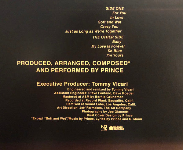 Prince ~ For You (Vinyl) - Djungel & Jazz