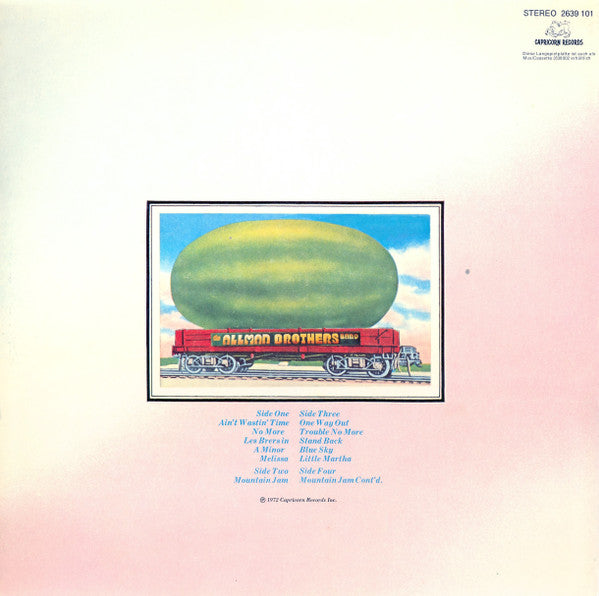 The Allman Brothers Band : Eat A Peach (2xLP, Album, RE, Gat)