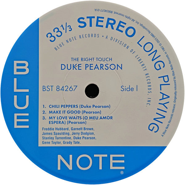 Duke Pearson ~ The Right Touch (Vinyl) - Djungel & Jazz