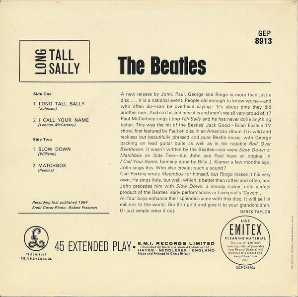 The Beatles ~ Long Tall Sally (Vinyl) - Djungel & Jazz