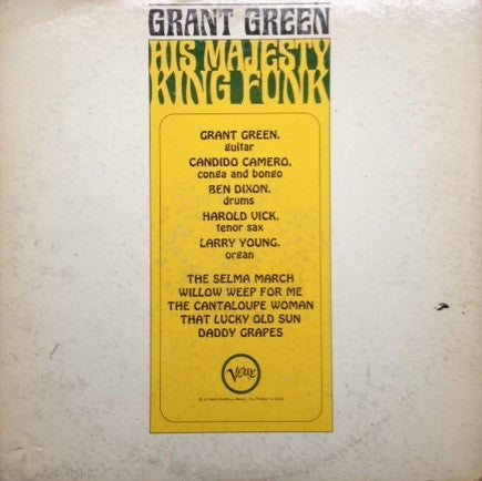 Grant Green ~ His Majesty King Funk (Vinyl) - Djungel & Jazz