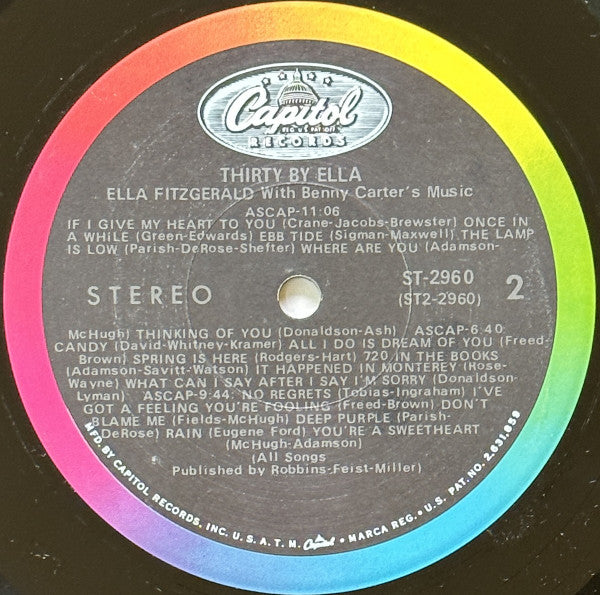 Ella Fitzgerald ~ 30 By Ella (Vinyl) - Djungel & Jazz