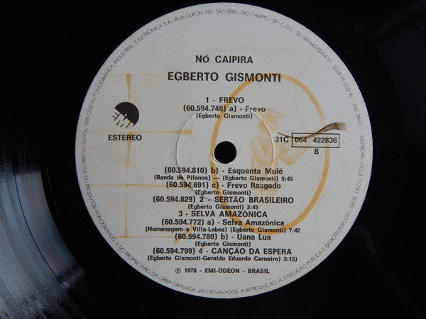 Egberto Gismonti : Nó Caipira (LP, Album)