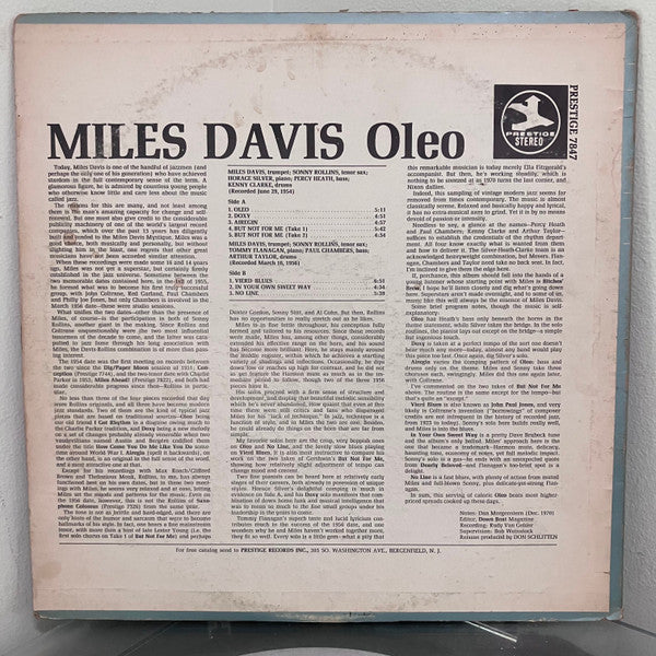 Miles Davis ~ Oleo (Vinyl) - Djungel & Jazz