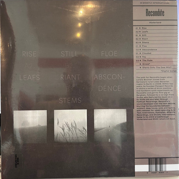 Recondite ~ Hinterland (Vinyl) - Djungel & Jazz