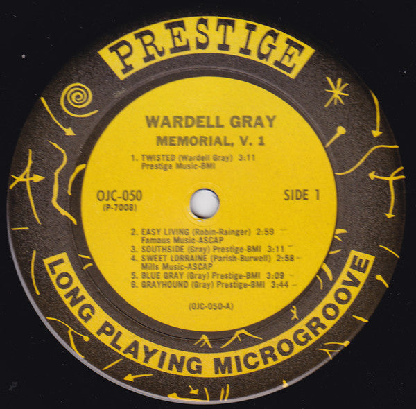 Wardell Gray ~ Memorial Volume 1 (Vinyl) - Djungel & Jazz