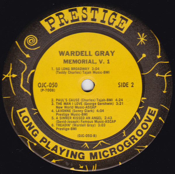 Wardell Gray ~ Memorial Volume 1 (Vinyl) - Djungel & Jazz