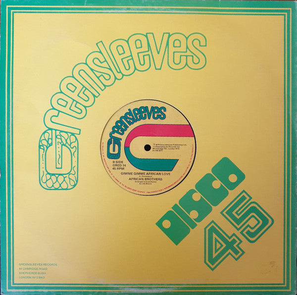 African Brothers (4) : A Di System / Gimme Gimme African Love (12")