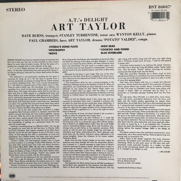 Art Taylor ~ A.T.'s Delight (Vinyl) - Djungel & Jazz