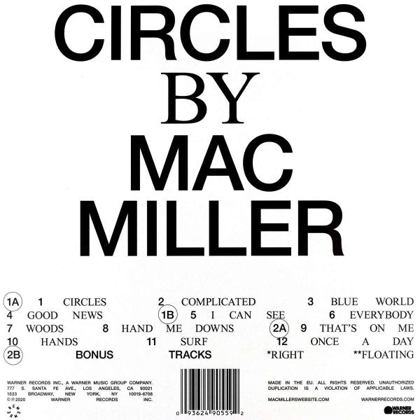 Mac Miller ~ Circles (Vinyl) - Djungel & Jazz