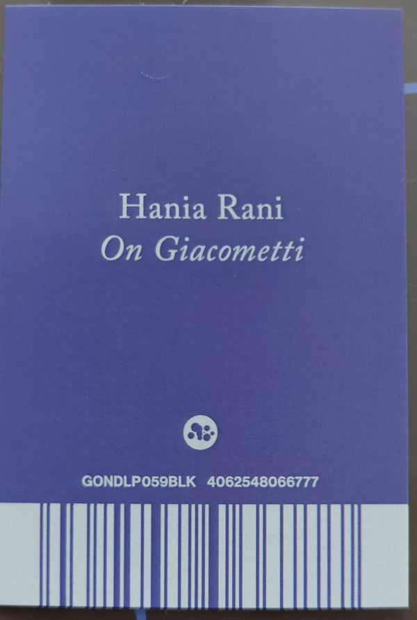 Hania Rani ~ On Giacometti (Vinyl) - Djungel & Jazz
