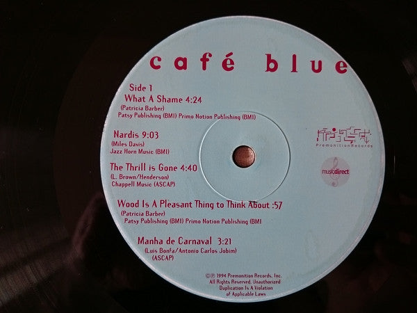 Patricia Barber ~ Cafe Blue (Vinyl) - Djungel & Jazz