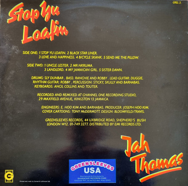 Jah Thomas : Stop Yu Loafin (LP, Album)