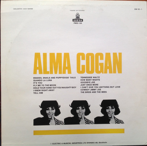 Alma Cogan ~ Alma Cogan (Vinyl) - Djungel & Jazz