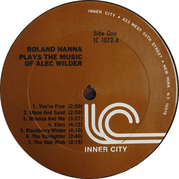 Roland Hanna ~ Roland Hanna Plays The Music Of Alec Wilder (Vinyl) - Djungel & Jazz